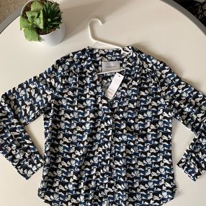 NWT*AMOUR VERT “Kaya” 100% silk blouse